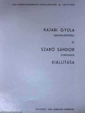 Kajári Gyula - Szabó Sándor