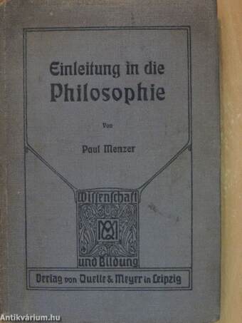 Einleitung in die Philosophie (gótbetűs)