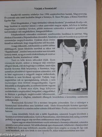 Reményünk Krisztus 1996. augusztus