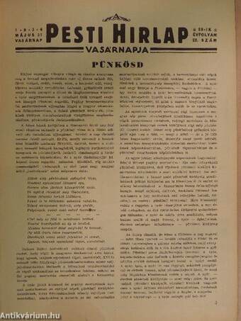 A Pesti Hirlap Vasárnapja 1936. május 31.