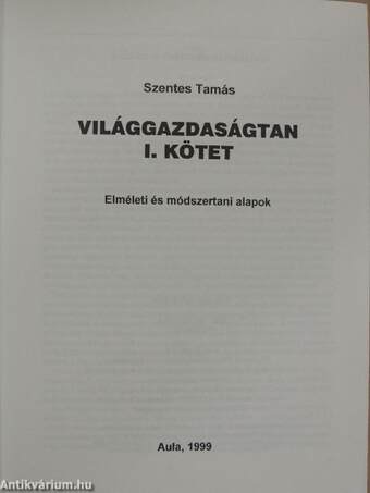 Világgazdaságtan I.