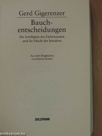 Bauchentscheidungen