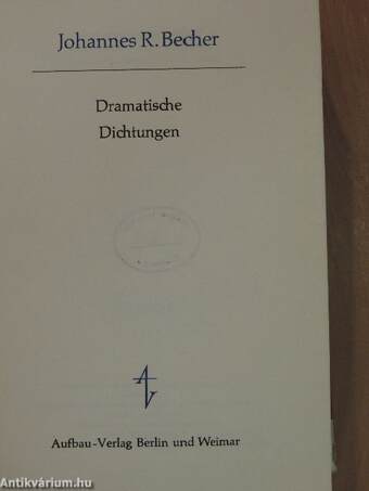 Dramatische Dichtungen