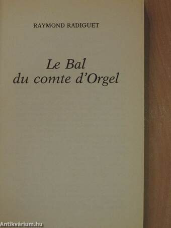 Le Bal du Comte d'Orgel