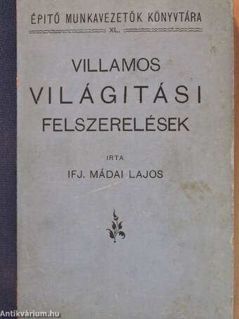 Villamos világitási felszerelések