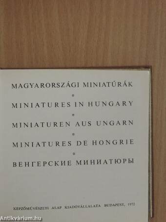 Magyarországi miniatúrák