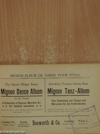 Mignon Tanz-Album/Mignon-Album de Danse pour Fétes/Mignon Dance Album for the Pocket