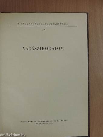 Vadászirodalom