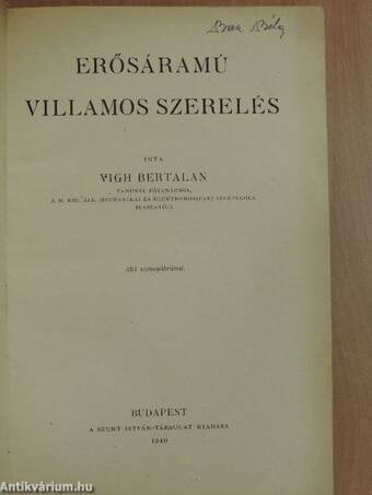 Erősáramú villamos szerelés