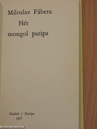 Hét mongol paripa