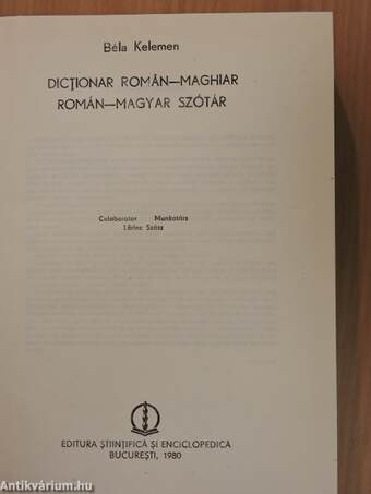 Dictionar román-maghiar