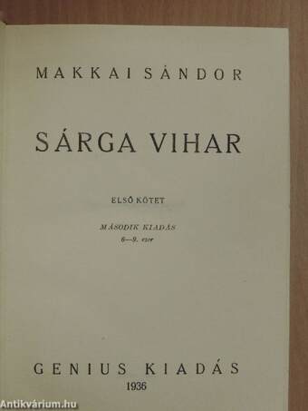 Sárga vihar I-II.