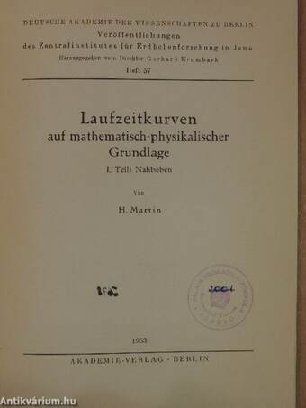 Laufzeitkurven auf mathematisch-physikalischer Grundlage I.