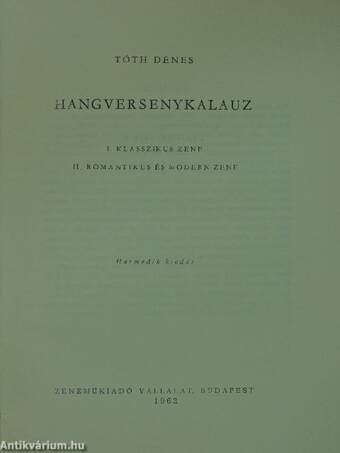 Hangversenykalauz