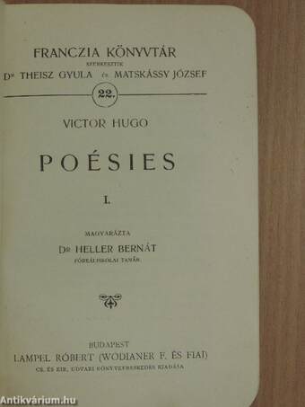 Poésies I.