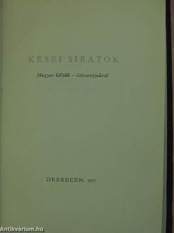 Kései siratók