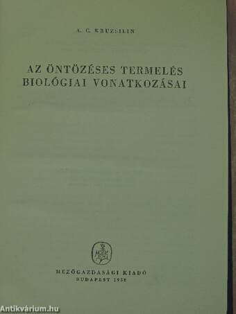 Az öntözéses termelés biológiai vonatkozásai