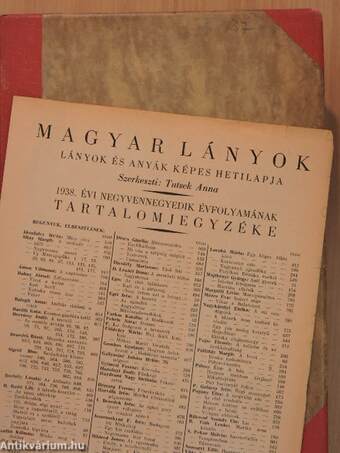 Magyar Lányok 1937. október 3.-1938. szeptember 25./Magyar Lányok 1938. (nem teljes évfolyam)