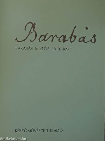 Barabás Miklós 1810-1898