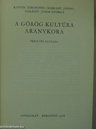 A görög kultúra aranykora