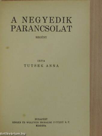 A negyedik parancsolat