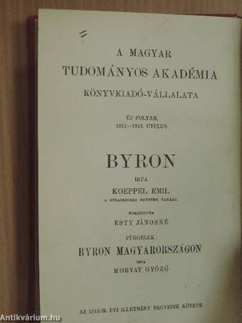 Byron/Byron Magyarországon