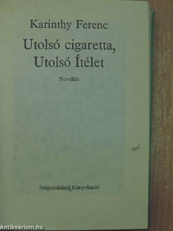 Utolsó cigaretta, Utolsó Ítélet