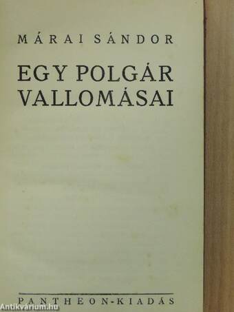 Egy polgár vallomásai