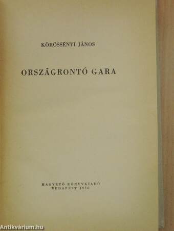 Országrontó Gara