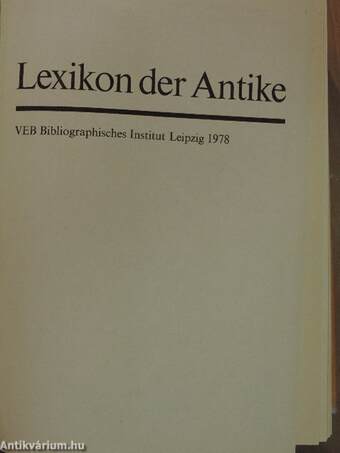 Lexikon der Antike