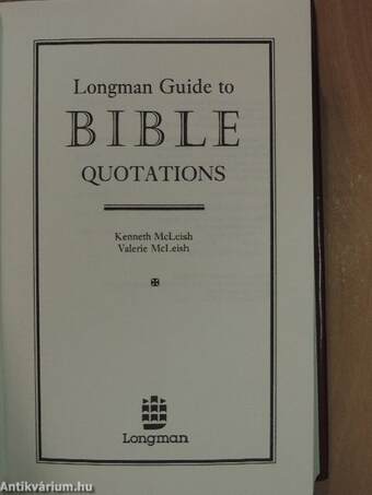 Longman Guide to Bible Quotations