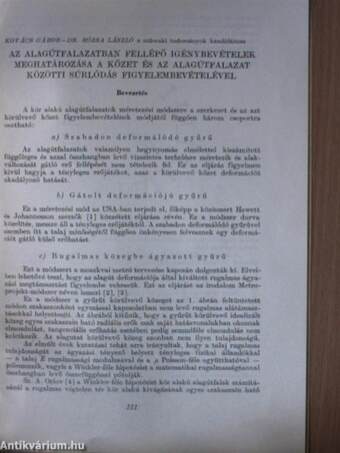 Az alagútfalazatban fellépő igénybevétel meghatározása a kőzet és az alagútfalazat közötti súrlódás figyelembevételével