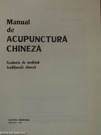 Manual de Acupunctura Chineza