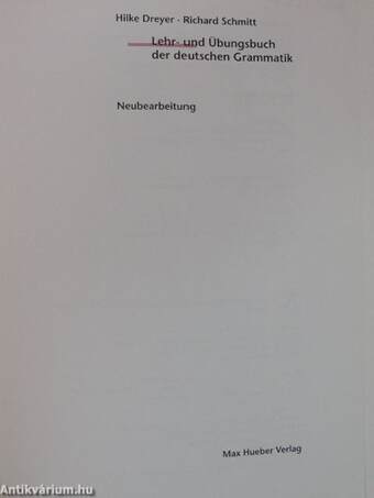 Lehr- und Übungsbuch der deutschen Grammatik/Lösungsschlüssel