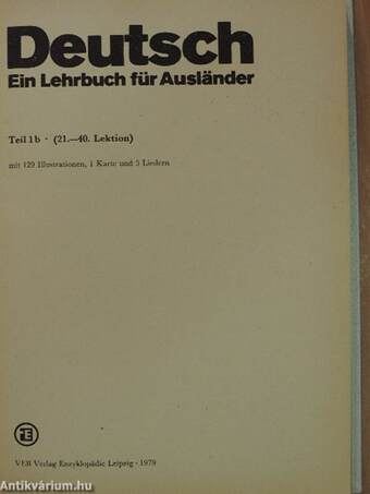 Deutsch - Ein Lehrbuch für Ausländer 1/b