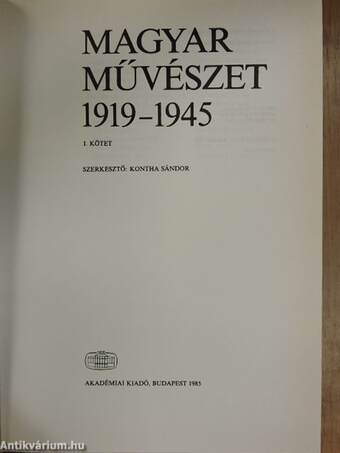 Magyar művészet 1919-1945 I-II.