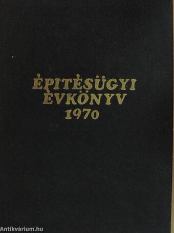 Építésügyi évkönyv 1970