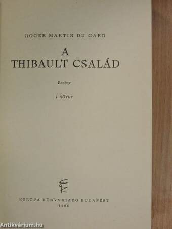 A Thibault család I-III.