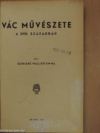 Vác művészete a XVIII. században