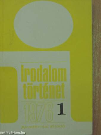 Irodalomtörténet 1976/1.