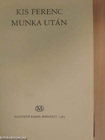 Munka után