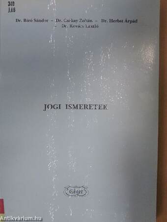 Jogi ismeretek