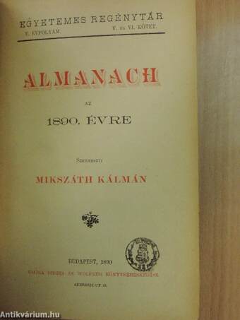 Almanach az 1890. évre