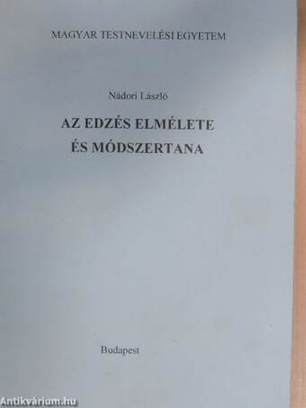 Az edzés elmélete és módszertana