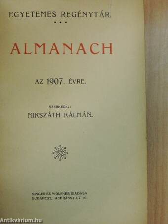 Almanach az 1907. évre