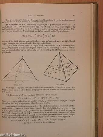 Matematikai versenytételek II.