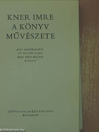 A könyv művészete