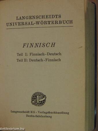 Langenscheidts Universal-Wörterbuch Finnisch