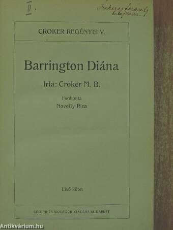 Barrington Diána I-III.