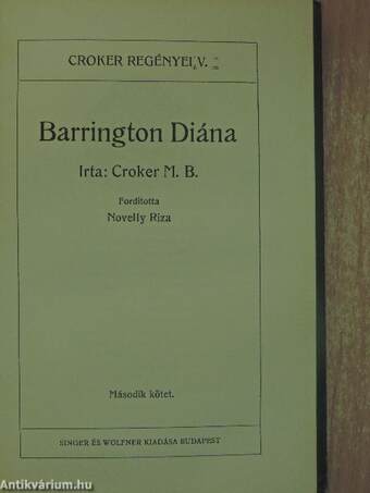 Barrington Diána I-III.